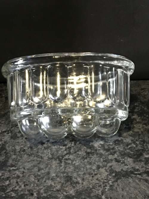 Lovely Vintage Solid Glass Bubble Jelly mold.