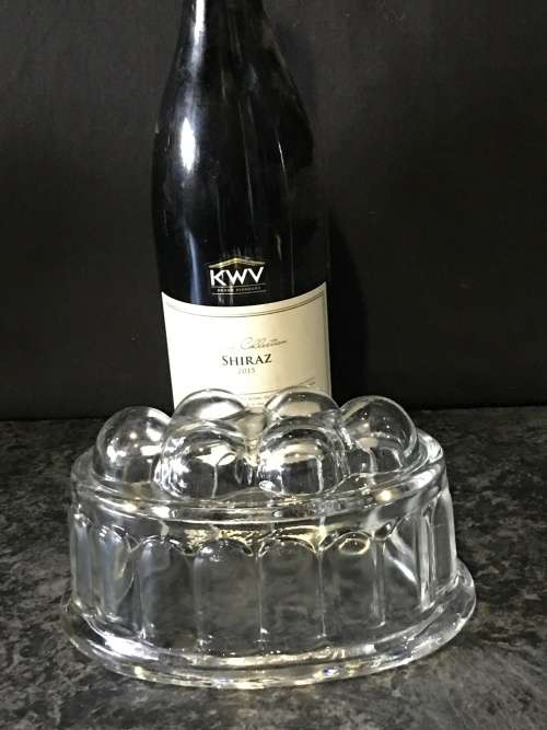 Lovely Vintage Solid Glass Bubble Jelly mold.