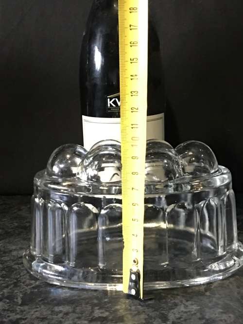 Lovely Vintage Solid Glass Bubble Jelly mold.