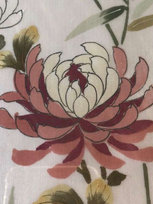 WOW !!! STUNNING CHINESE PAINTING ON SILK FRAMED WITH CALLIGRAPHY