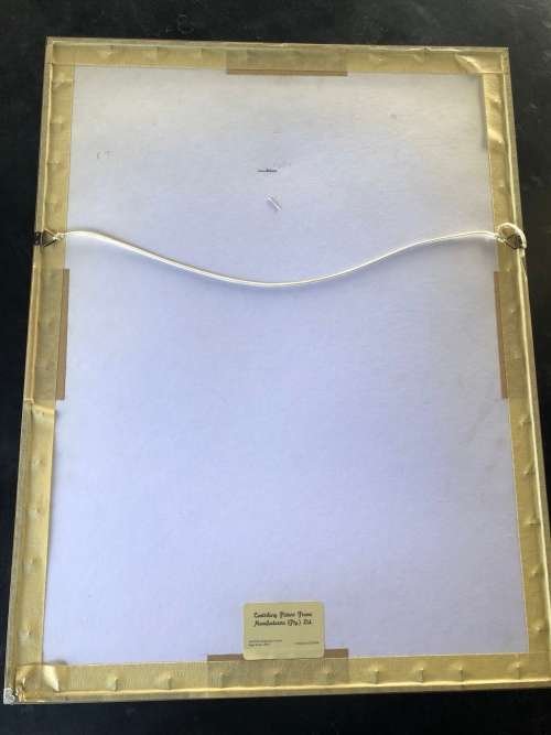 WOW !!! STUNNING CHINESE PAINTING ON SILK FRAMED WITH CALLIGRAPHY