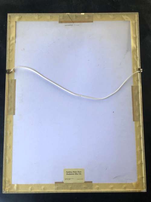 WOW !!! STUNNING CHINESE PAINTING ON SILK FRAMED WITH CALLIGRAPHY