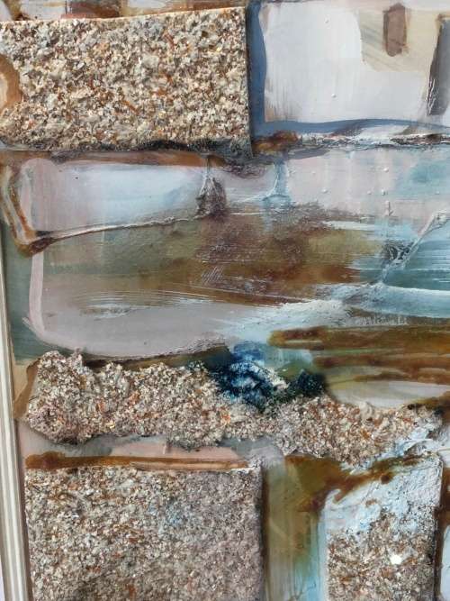 WOW !! STUNNING ORIGINAL JOHANN TALJAARD MIXED MEDIA SIGNED AND DATED 1991 - FRAMED