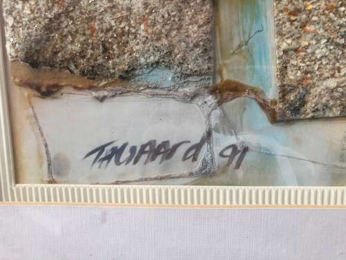 WOW !! STUNNING ORIGINAL JOHANN TALJAARD MIXED MEDIA SIGNED AND DATED 1991 - FRAMED