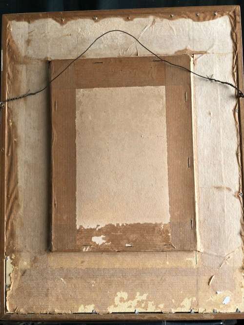 WOW !!! TOMIOKA EISEN (1864-1905) JAPANESE ARTIST WOODBLOCK PRINT - FRAMED BEHIND GLASS