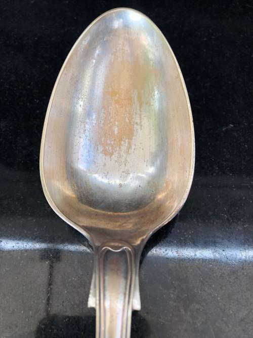 WOW !!! STUNNING LARGE SILVER PLATED TUREEN BY SERANCO WITH ANTIQUE SERVING SPOON