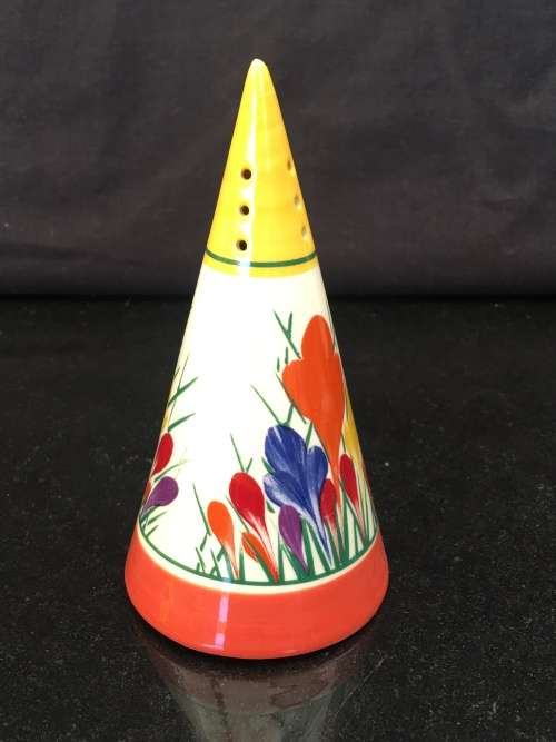 A Beautiful  Moorland Chelsea Works Burslem Crocus Pattern Sugar Sifter by Dean Sherwin
