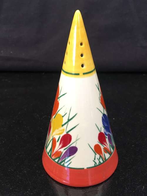 A Beautiful  Moorland Chelsea Works Burslem Crocus Pattern Sugar Sifter by Dean Sherwin