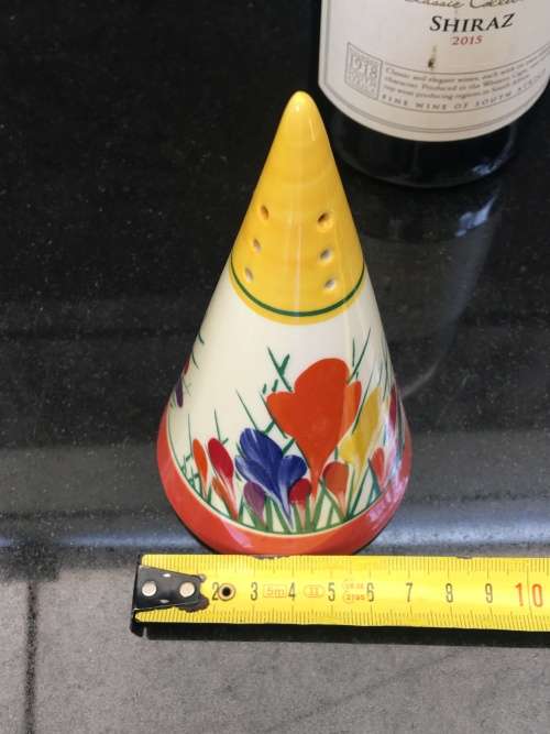 A Beautiful  Moorland Chelsea Works Burslem Crocus Pattern Sugar Sifter by Dean Sherwin