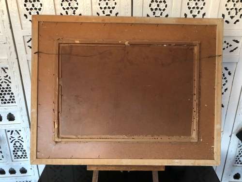 WOW !!! STUNNING OIL ON BOARD LANDSCAPE IN A BEAUTIFUL VINTAGE FRAME SIGNED B.ADAM