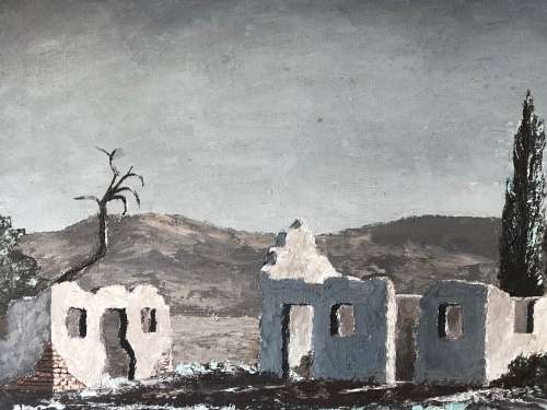 WOW !!! STUNNING OIL ON BOARD LANDSCAPE IN A BEAUTIFUL VINTAGE FRAME SIGNED B.ADAM