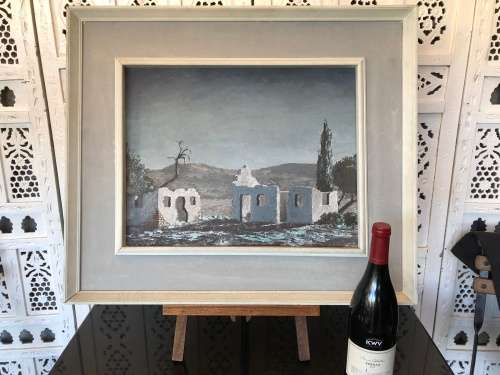 WOW !!! STUNNING OIL ON BOARD LANDSCAPE IN A BEAUTIFUL VINTAGE FRAME SIGNED B.ADAM