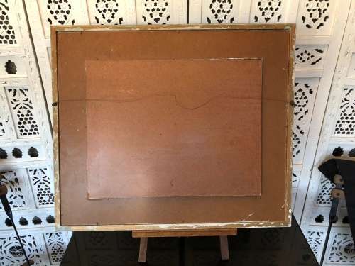 WOW !!! STUNNING OIL ON BOARD LANDSCAPE IN A BEAUTIFUL VINTAGE FRAME SIGNED B.ADAM