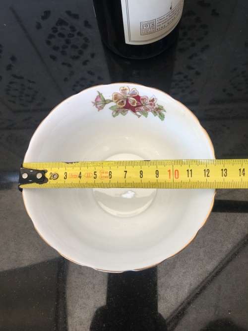 Stunning c1940s "BRIAR ROSE" Tuscan Fine Bone China Red & Gold Gilt Sugar Bowl