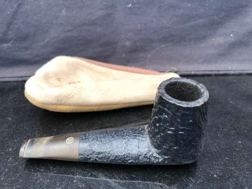 WOW !!!! STUNNING VINTAGE BIG BEN CALYPSO CARVED PIPE IN THE ORIGINAL POUCH
