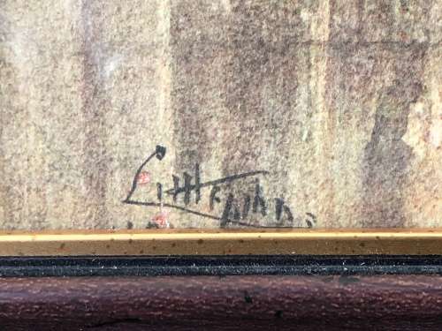 WOW !!! FANTASTIC ORIGINAL WATERCOLOR BY JOHN LITTLEJOHN - SIGNED AND DATED 1927