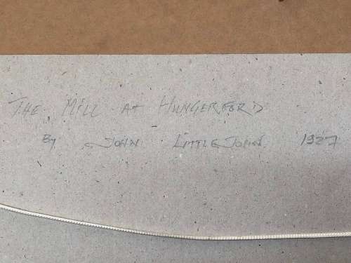 WOW !!! FANTASTIC ORIGINAL WATERCOLOR BY JOHN LITTLEJOHN - SIGNED AND DATED 1927