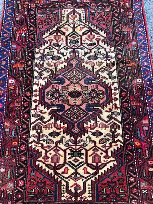 WOW !!! LOVELY PURE WOOL HAND KNOTTED THICK PILE PLUSH HAMEDAN TAJ ABAD PERSIAN CARPET 1520 X 1010mm