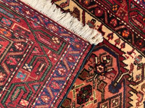 WOW !!! LOVELY PURE WOOL HAND KNOTTED THICK PILE PLUSH HAMEDAN TAJ ABAD PERSIAN CARPET 1520 X 1010mm