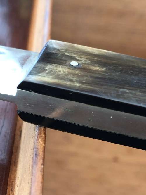 WOW !!! FANTASTIC ANTIQUE MAHOGANY CIGAR HUMIDOR INCLUDING A SOLINGEN CIGAR CUTTER