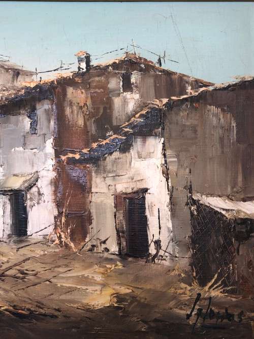 WOW !!! FANTASTIC OLD LARGE OIL PAINTING SIGNED AND FRAMED