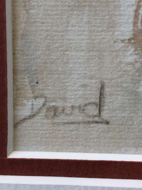 DAVID BOTHA (1921 - 1995) INVESTMENT ART !!! FAMOUS SA ARTIST ORIGINAL WATERCOLOR - DISTRICT SIX