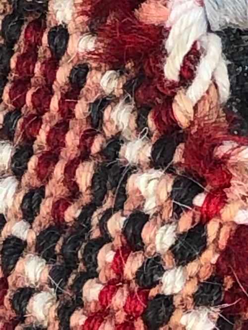 PURE WOOL HAND KNOTTED ANTIQUE AFGHAN TURKOMAN PERSIAN TENT OR DOUBLE DOOR HANGING 1465 X 870mm