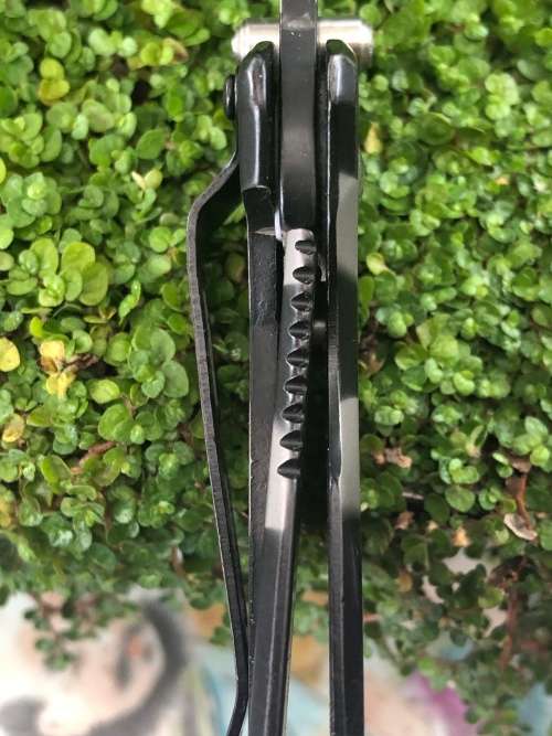 SMITH & WESSON 3600CS SPECIAL TACTICAL FRAMELOCK KNIFE, CAMO TANTO COMBO EDGE