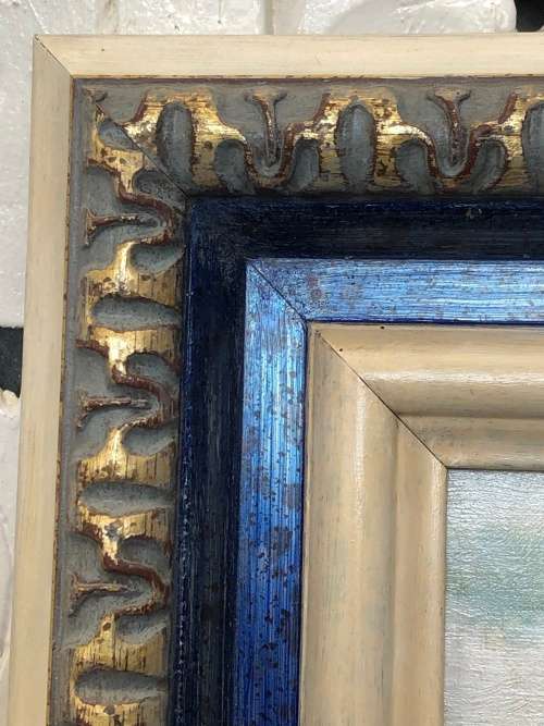 WOW !!! GORGEOUS SMALL OIL ON BOARD PAINTING BY W.VERMIN IN A BEAUTIFUL FRAME