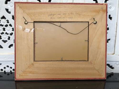 WOW !!! GORGEOUS SMALL OIL ON BOARD PAINTING BY W.VERMIN IN A BEAUTIFUL FRAME