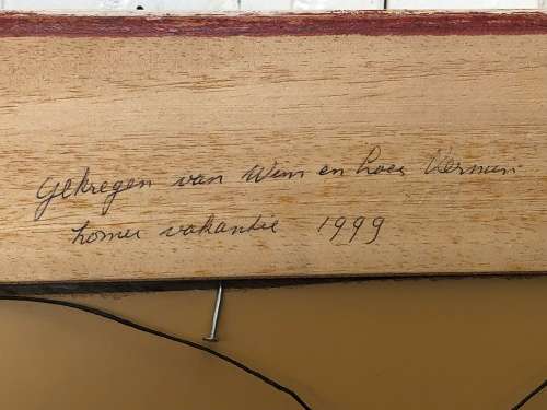 WOW !!! GORGEOUS SMALL OIL ON BOARD PAINTING BY W.VERMIN IN A BEAUTIFUL FRAME