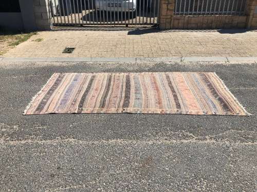 WOW !!! STUNNING LARGE WORN PURE WOOL HAND KNOTTED VINTAGE KALATI KILIM PERSIAN CARPET 2920 X 1510mm