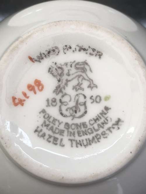 Stunning c1950s  "Hazel Thompson" Foley "Wind Flower Small Tea cup & Saucer