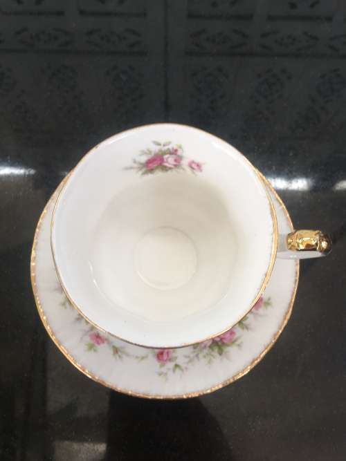 Rare c1966  Paragon "Victoriana Rose" By Appointment to Her Majesty The Queen. Tea Duo