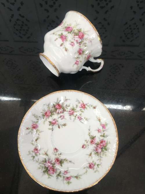 Rare c1966  Paragon "Victoriana Rose" By Appointment to Her Majesty The Queen. Tea Duo