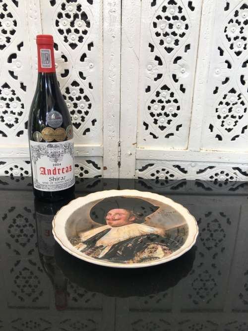 Vintage Old Foley "The laughing Cavalier" Display Plate. Wallace Collection 22.5 cm