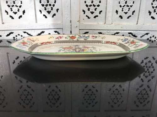 Collectors c1947 Copeland Spode Chinese Rose Pattern Large Platter. Reg:629599. Imprint mark J47