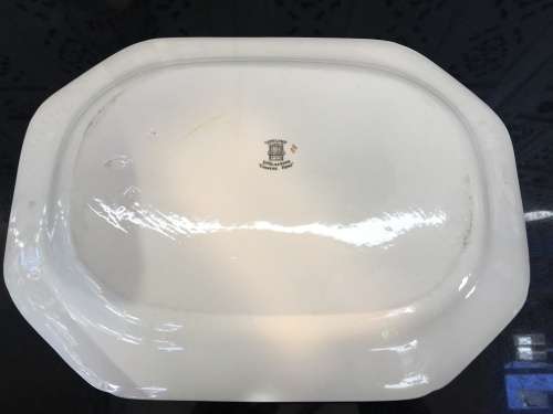 Collectors c1947 Copeland Spode Chinese Rose Pattern Large Platter. Reg:629599. Imprint mark J47