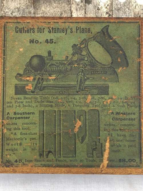 WOW !!! STANLEY No 45 SWEETHEART COMBINATION PLANER IN ORIGINAL BOX COMPLETE WITH EXTRAS