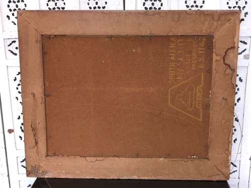 WOW !!! STUNNING OIL ON BOARD LANDSCAPE PAINTING IN A CLASSIC VINTAGE FRAME -SIGNED GIBSON