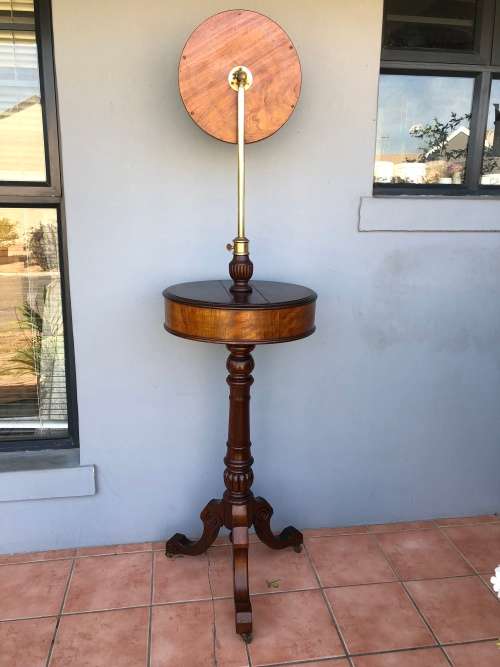 WOW !!! STUNNING EDWARDIAN MAHOGANY GENTLEMAN'S SHAVING MIRROR STAND WITH TWIN STORAGE COMPARTMENTS