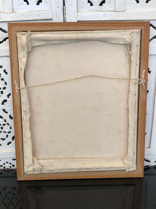 WOW !!! NDABUKO NTULI A WELL ESTABLISHED SOUTH AFRICAN ARTIST OIL ON CANVAS