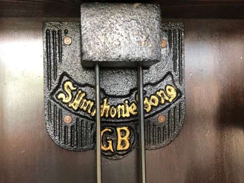 WHAT A BEAUTY !!! ANTIQUE GUSTAV BECKER MAHOGANY CASED WALL CLOCK CIRCA  EARLY 1900's WORKING 100%