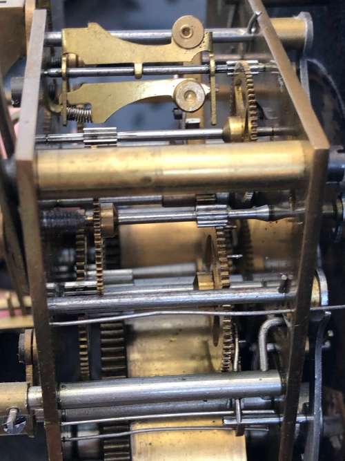 WHAT A BEAUTY !!! ANTIQUE GUSTAV BECKER MAHOGANY CASED WALL CLOCK CIRCA  EARLY 1900's WORKING 100%