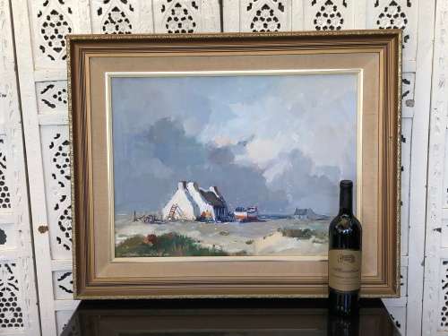 INVESTMENT ART !!!! - WESSEL MARAIS (1935 - 2009) - OIL ON CANVAS PANEL - HIGHLY ACCLAIMED SA ARTIST