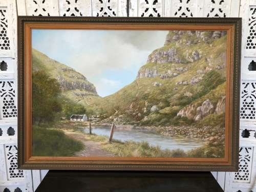 INVESTMENT ART !!!! PAUL MUNRO (1959 -) MASSIVE OIL ON BOARD - LANDSCAPE - VALUE R16000