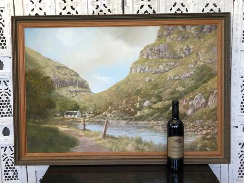 INVESTMENT ART !!!! PAUL MUNRO (1959 -) MASSIVE OIL ON BOARD - LANDSCAPE - VALUE R16000