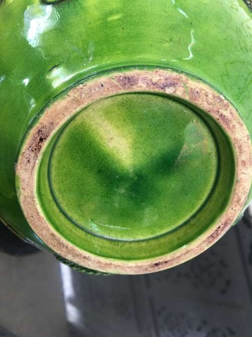 Magnificent Detailed Antique Japanese Meiji  Awaji Flambe Glazed Moriage Dragon Jardiniere.