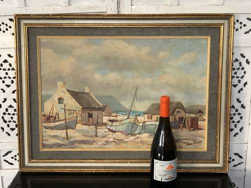 WOW !!! JOHN PATERSON ( SA ARTIST ) LISTED - STUNNING OIL ON BOARD - SIGNED AND FRAMED