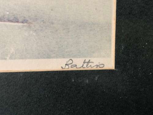 INVESTMENT ART !! WALTER BATTISS (1906 - 1982) FRAMED PRINT SIGNED IN PENCIL BY THE ARTIST